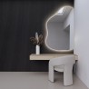 Organische spiegel met afgeschuinde rand en ledverlichting - STONE LED AFGESCHUINDE RAND