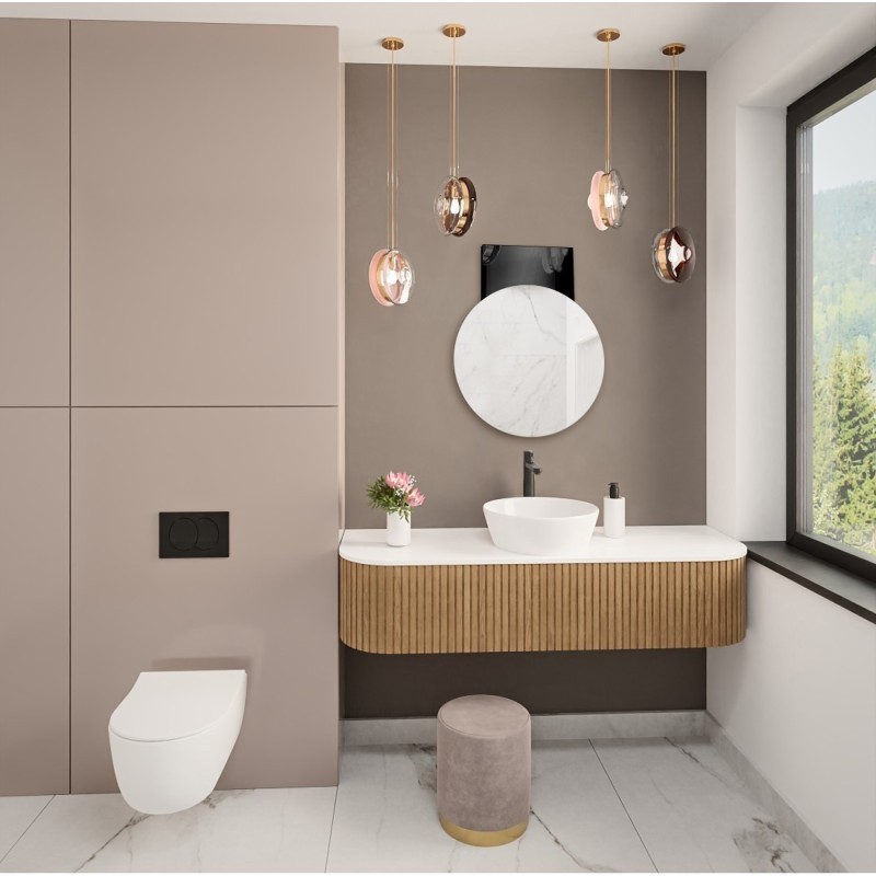 Decoratieve ronde spiegel - DENAR
