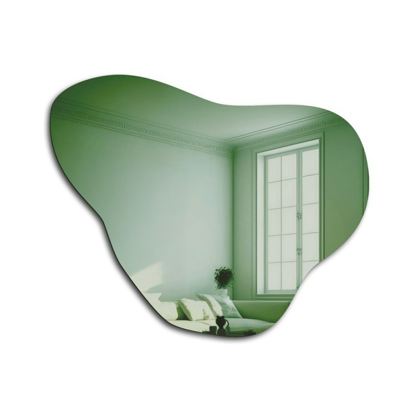 Onregelmatige groene spiegel - EMERALD GREEN