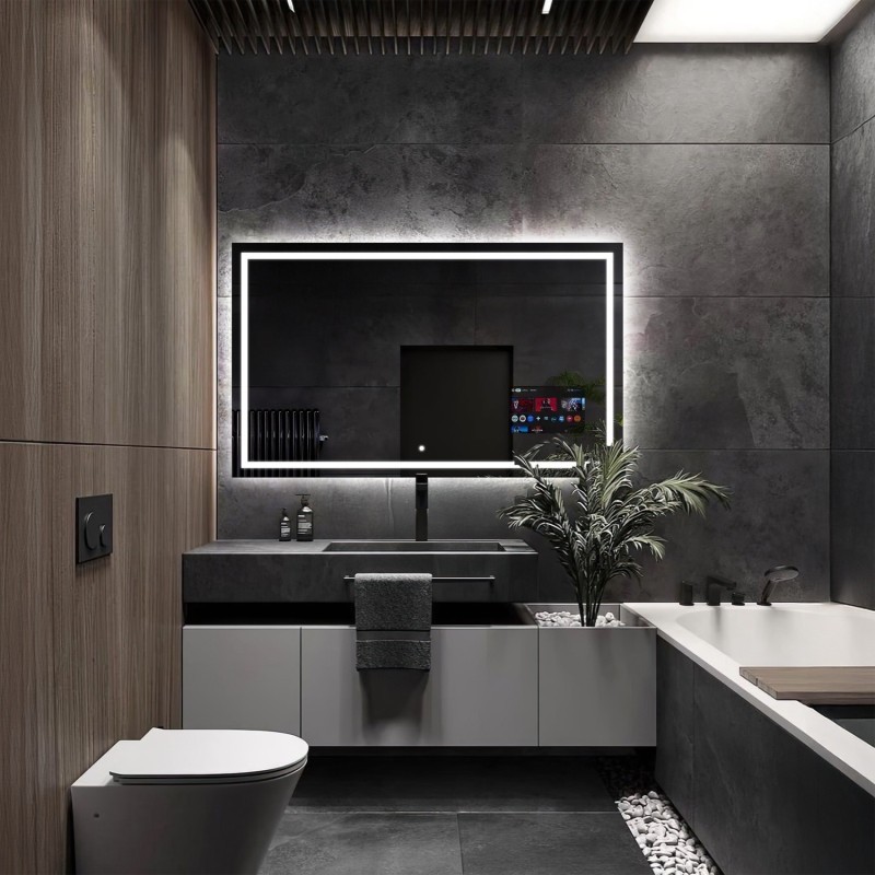 Slimme badkamerspiegel met verlichting - EMI SMART LED