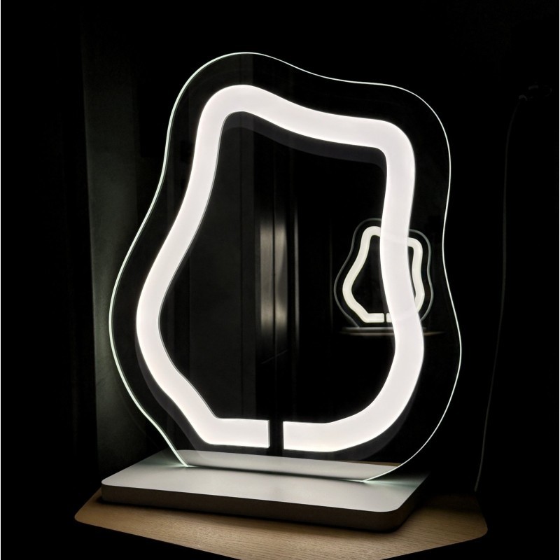 Cosmeticaspiegel met gezandstraalde verlichting - FLOW LED PETITE