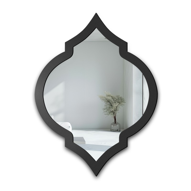 Wandspiegel in retro stijl in lijst - GRACE