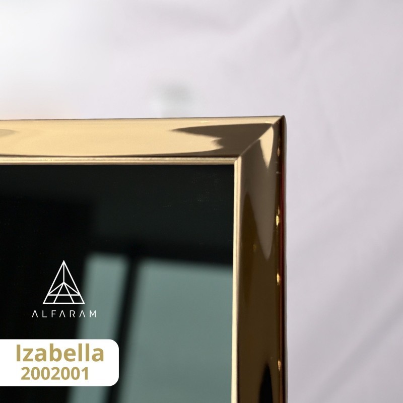 Spiegel in spiegellijst glanzend goud - IZABELLA GOLD