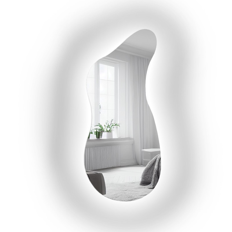 Organisch gevormde spiegel met verlichting - ANGELIT II LED