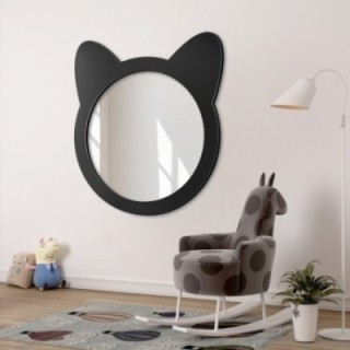 Decoratieve wandspiegel voor kinderen in mdf lijst - KATJE