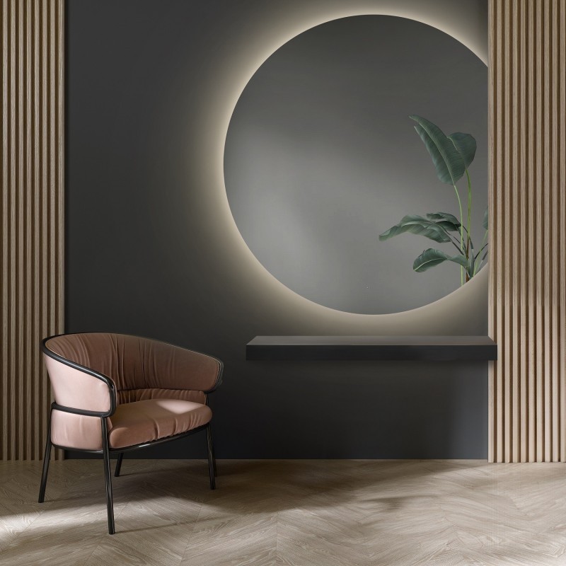 Ronde spiegel met verlichting - CIRKEL LED met afgeschuinde zijkant