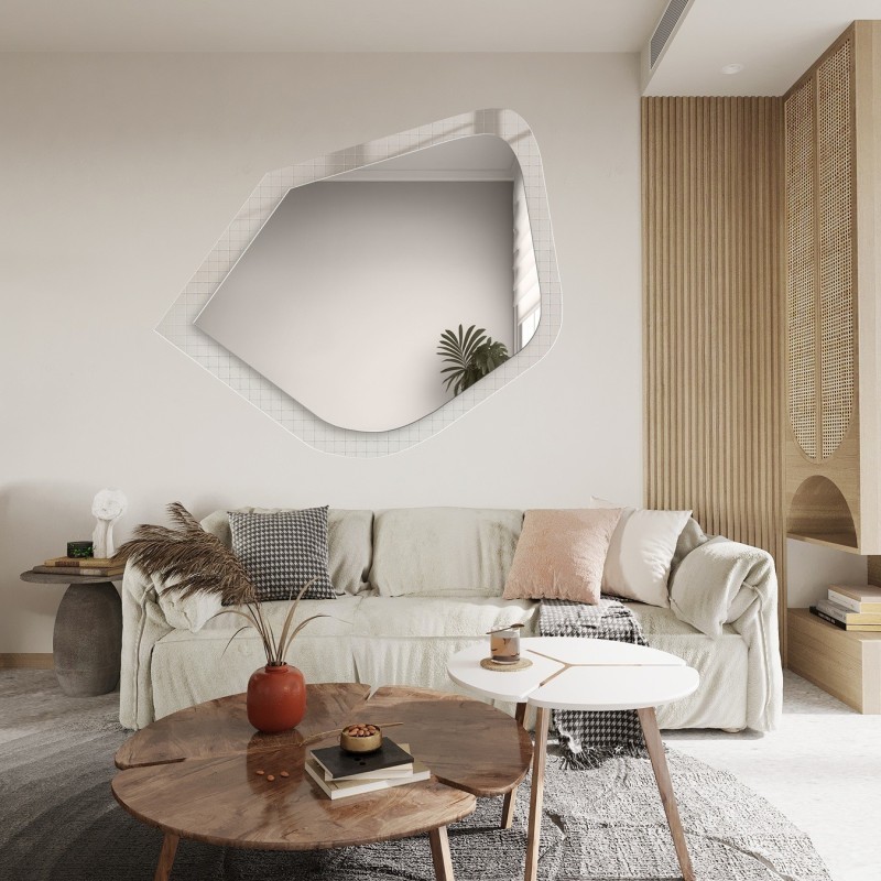 Decoratieve spiegel op ornamentglas Master Flex - LUXORA PRISTAL