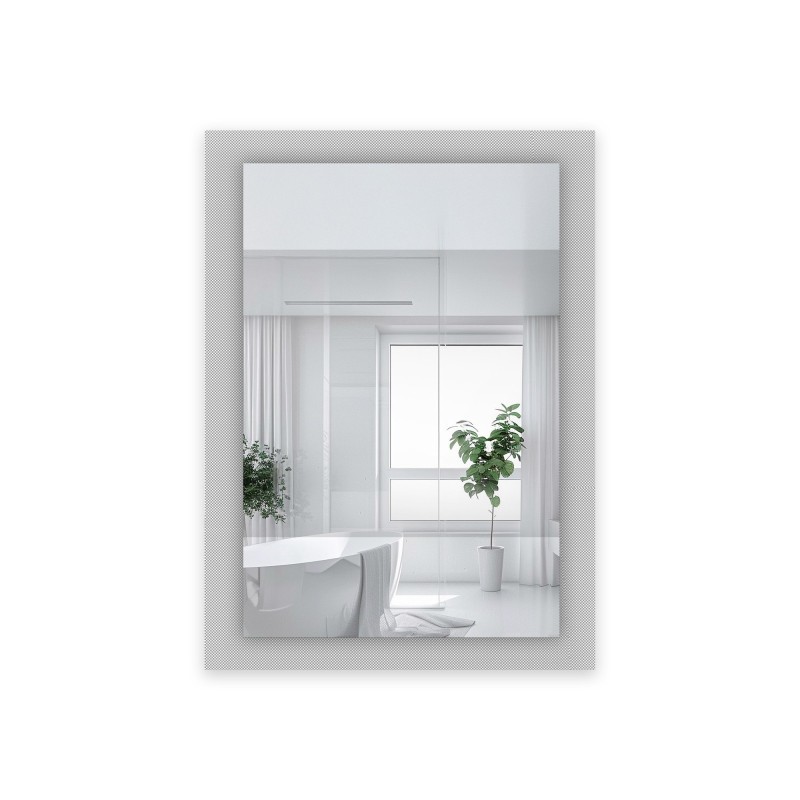 Decoratieve rechthoekige spiegel op ornamentglas Master Point - LUXORA SOLEIL