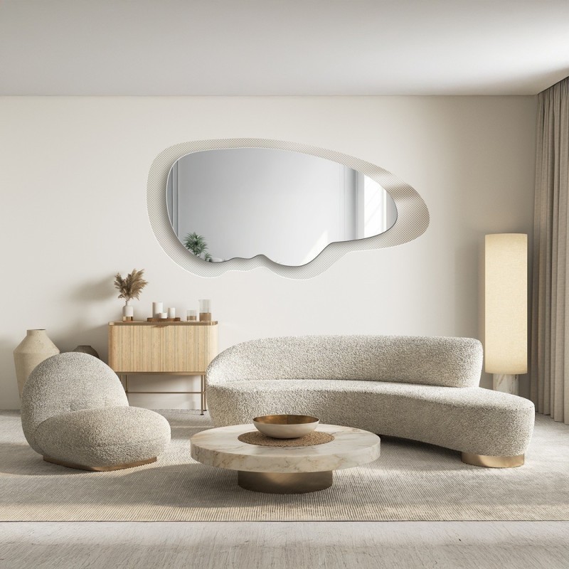 Decoratieve spiegel op ornamentglas Master Point - LUXORA VITRALIS