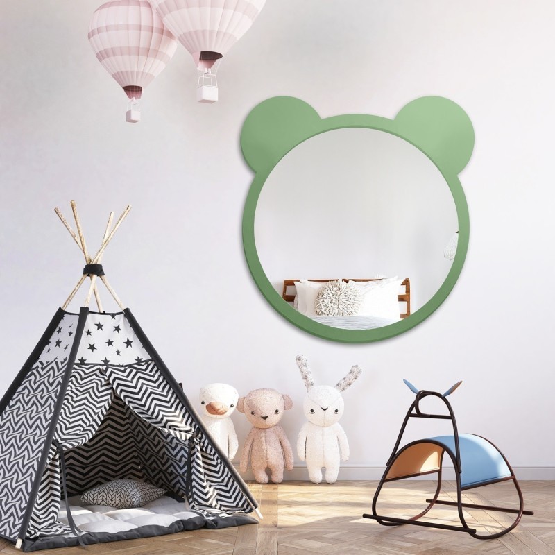 Decoratieve wandspiegel voor kind in mdf lijst - BEERTJE