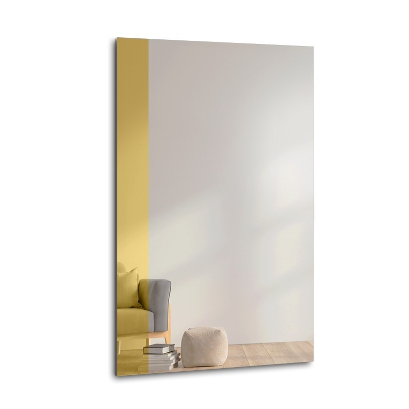 Grote decoratieve spiegel met gouden glansstrip - MORGAN