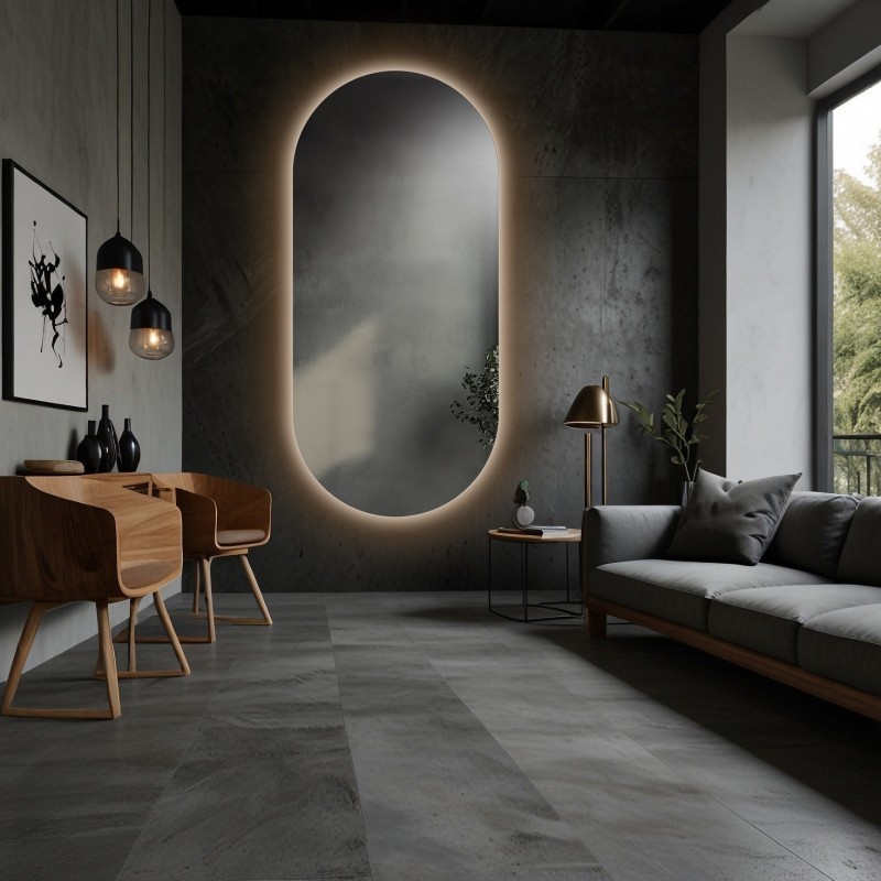 Ovale spiegel met verlichting - NIKO LED