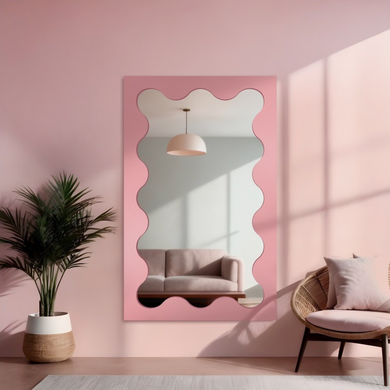 Onregelmatige spiegel in mdf lijst - BLOBS PRISM