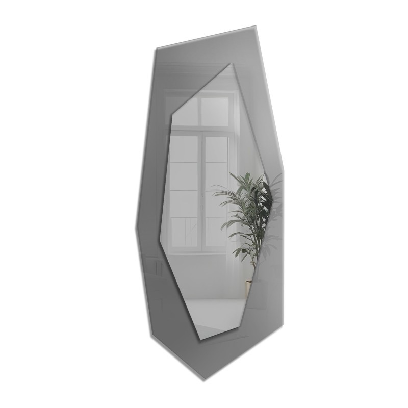 Decoratieve spiegel op grafiet antisol - RADIANT