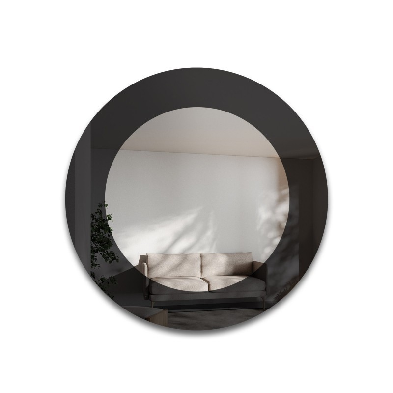 Decoratieve ronde spiegel in twee kleuren - ROTAM