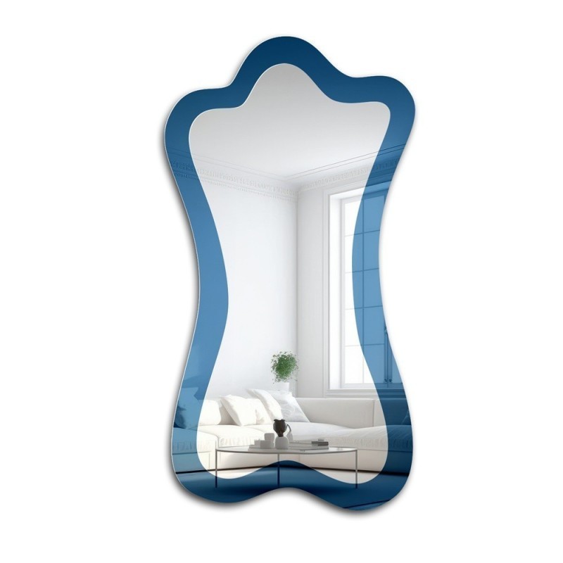 Onregelmatige blauwe spiegel - SAPPHIRE BLUE