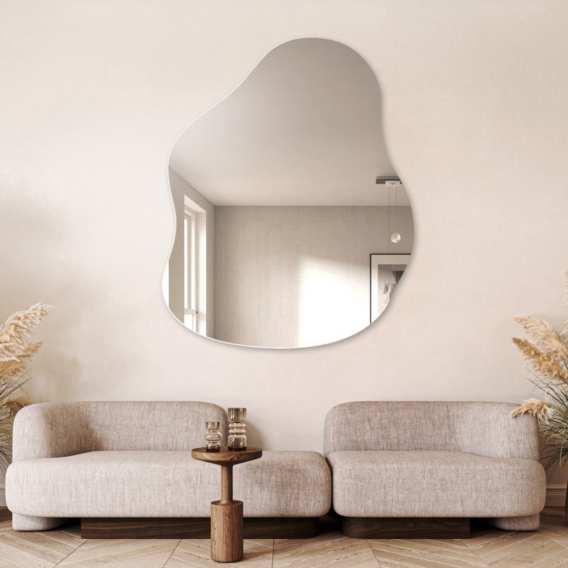 Decoratieve spiegel met organische vorm - STONE