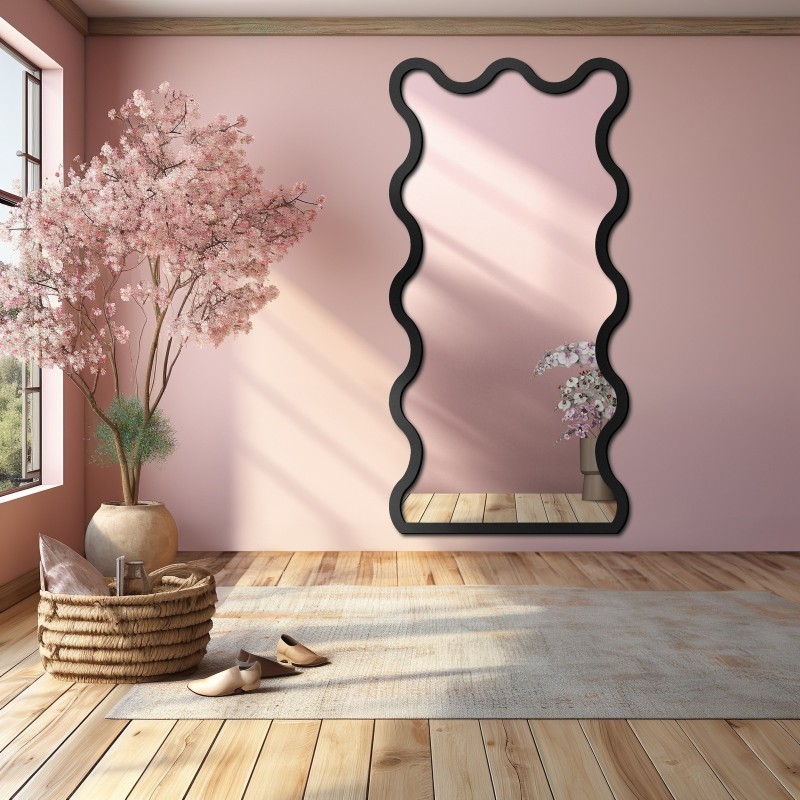 Onregelmatige spiegel in mdf lijst - BLOBS TWIST
