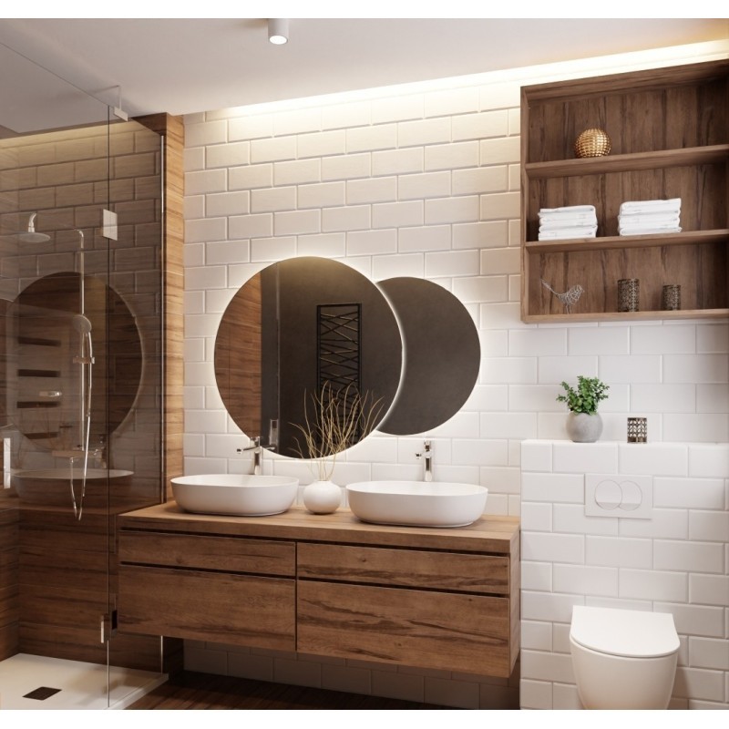 Set badkamerspiegels met verlichting - UNIVERSE LED II