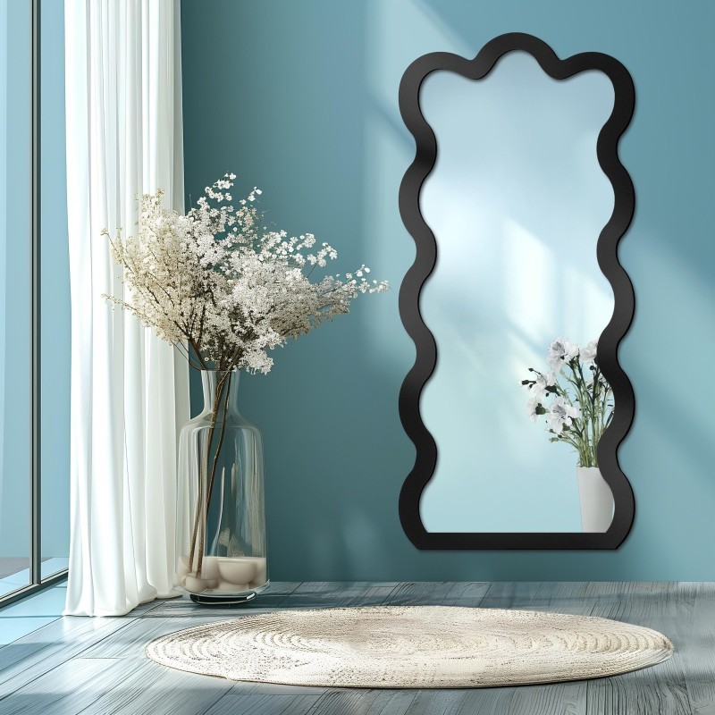 Onregelmatige spiegel in mdf lijst - BLOBS WAVE