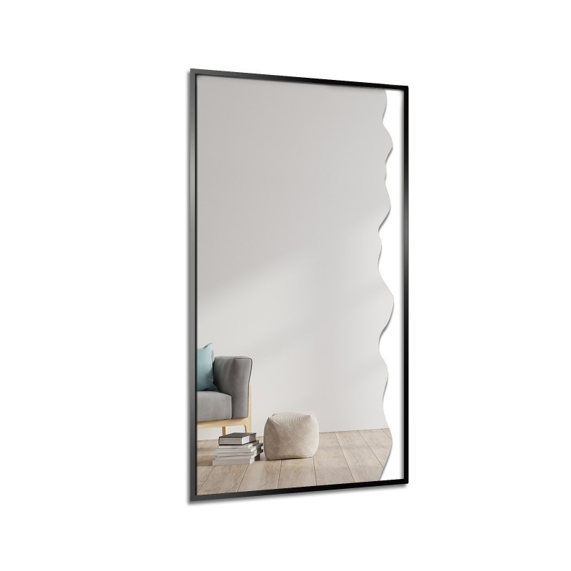 Decoratieve spiegel in zwarte MDF lijst - WIENA IN A FRAME
