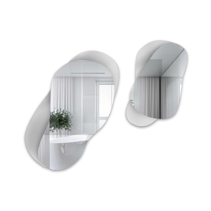 Decoratieve spiegels op ornamentglas Master Point - LUXORA GRAVELO
