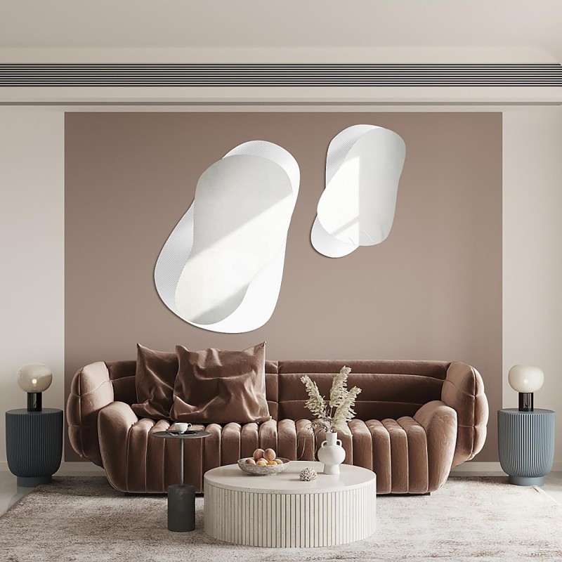 Decoratieve spiegels op ornamentglas Master Point - LUXORA GRAVELO