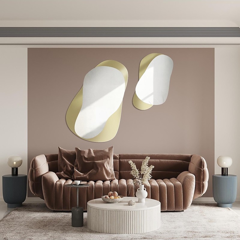 Decoratieve spiegels op ornamentglas Master Point - LUXORA GRAVELO