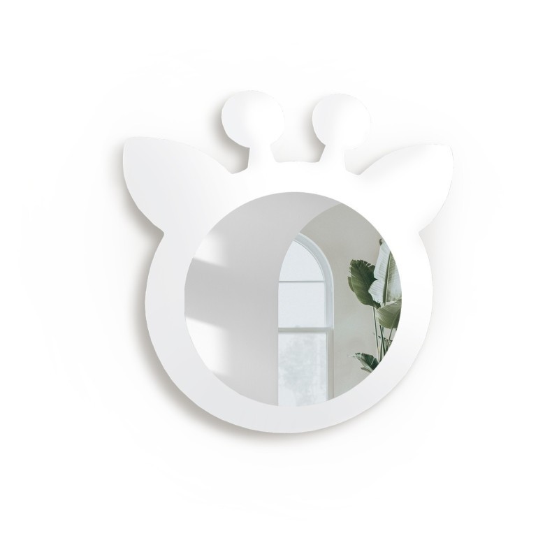 Decoratieve wandspiegel voor een kind in een mdf lijst - GIRAF