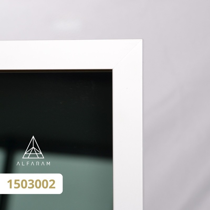 Spiegel in zwart frame met verlichting - 1503 LED - kleur frame naar keuze