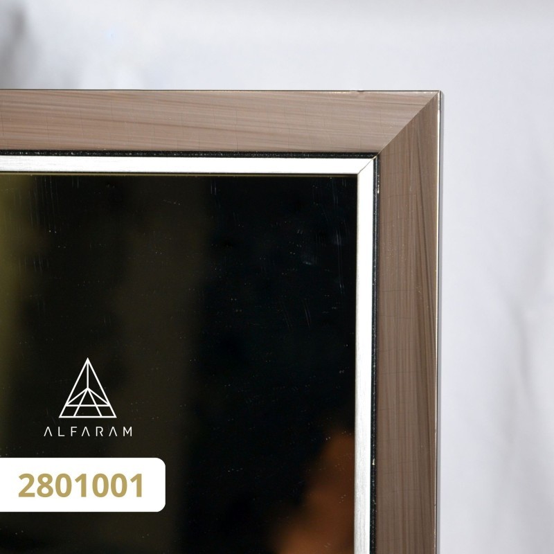 Staande garderobespiegel in elegante houten lijst - 2801 - lijstkleur naar keuze