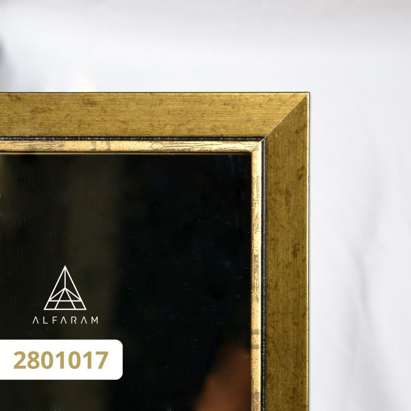 Staande garderobespiegel in elegante houten lijst - 2801 - lijstkleur naar keuze