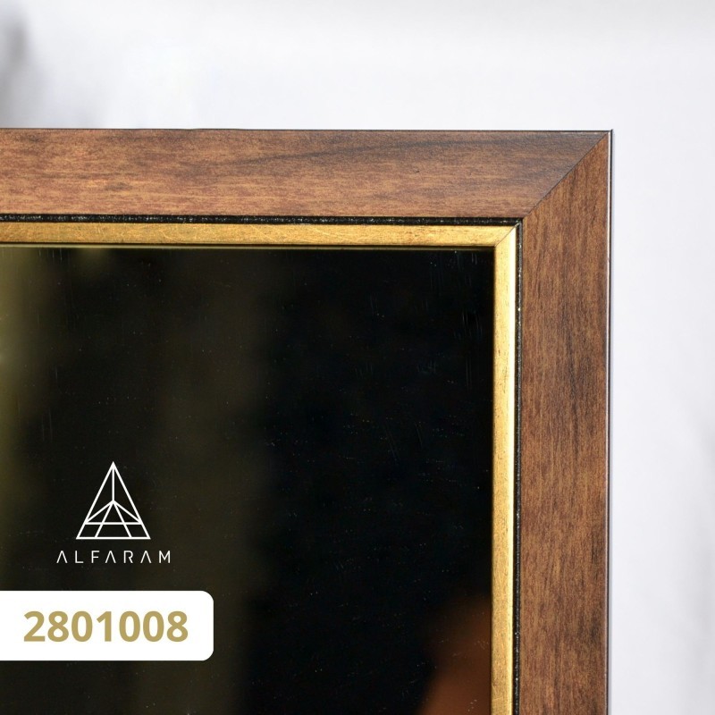 Spiegel in fijne decoratieve houten lijst - 2801 - kleur van de lijst naar keuze