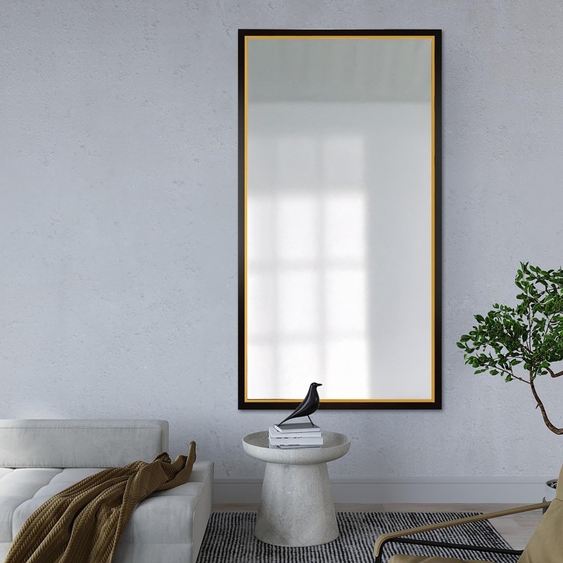 Spiegel in fijne decoratieve houten lijst - 2801 - kleur van de lijst naar keuze
