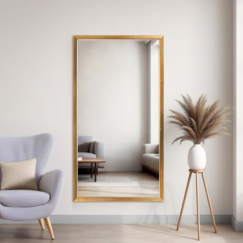 Spiegel in fijne decoratieve houten lijst - 2801 - kleur van de lijst naar keuze