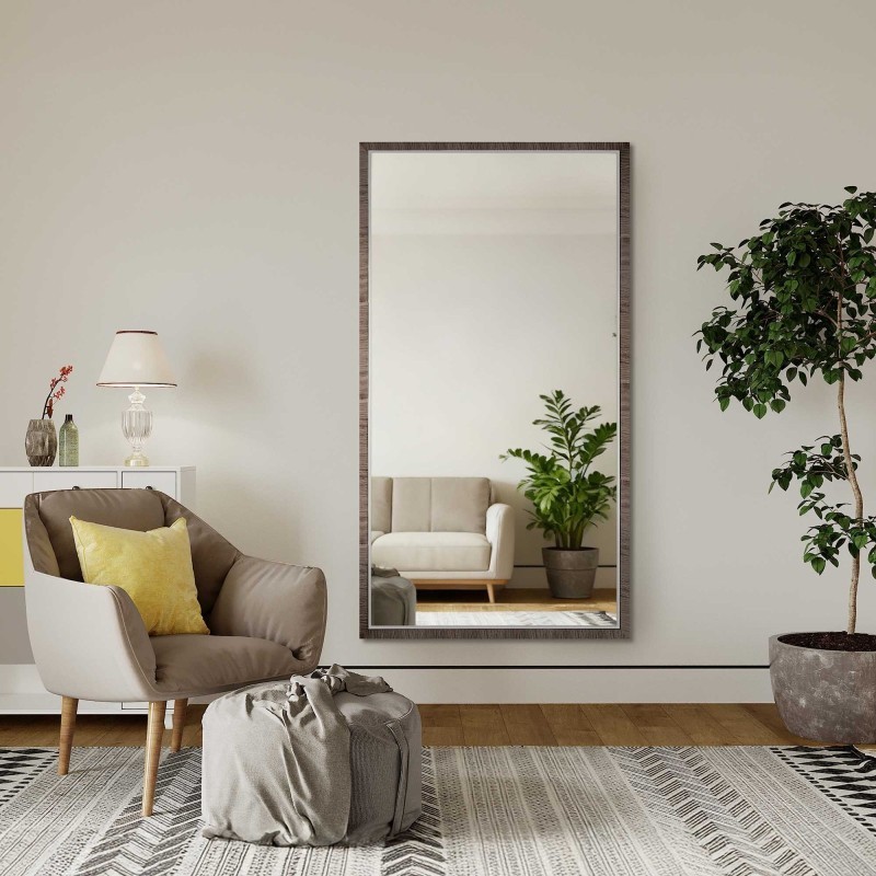 Spiegel in fijne decoratieve houten lijst - 2801 - kleur van de lijst naar keuze