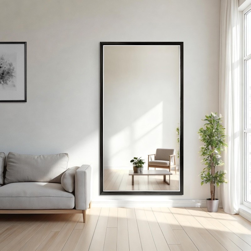 Spiegel in fijne decoratieve houten lijst - 2801 - kleur van de lijst naar keuze