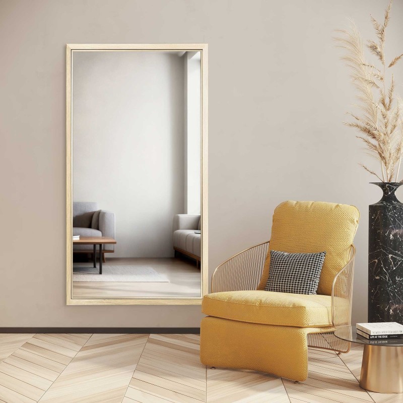 Spiegel in fijne decoratieve houten lijst - 2801 - kleur van de lijst naar keuze