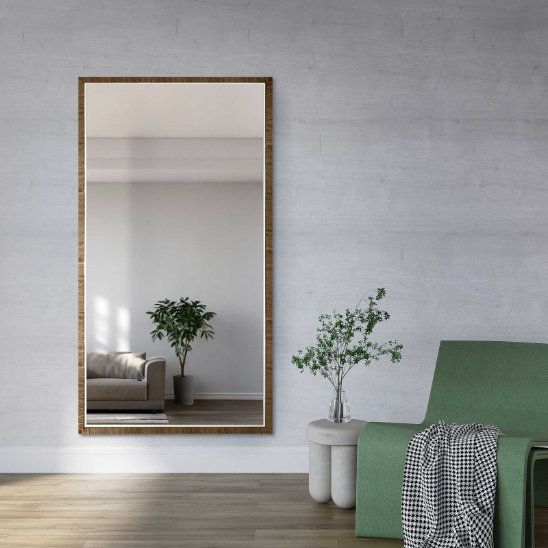 Spiegel in fijne decoratieve houten lijst - 2801 - kleur van de lijst naar keuze
