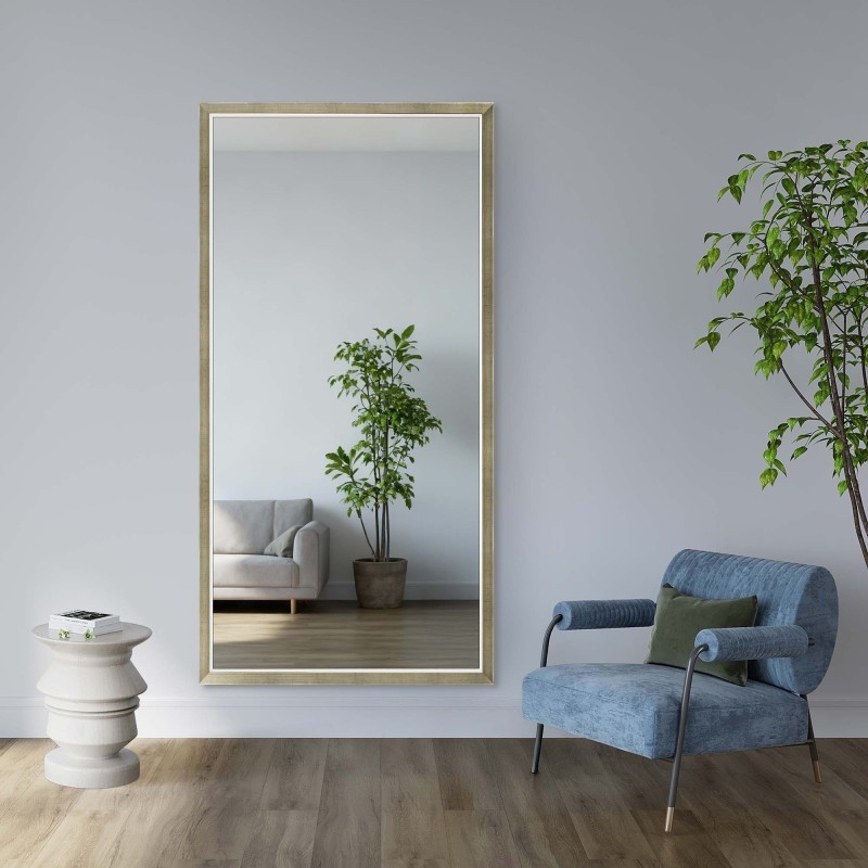 Spiegel in fijne decoratieve houten lijst - 2801 - kleur van de lijst naar keuze