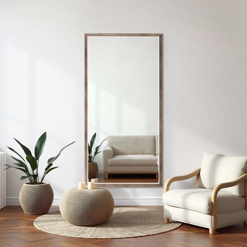 Spiegel in fijne decoratieve houten lijst - 2801 - kleur van de lijst naar keuze