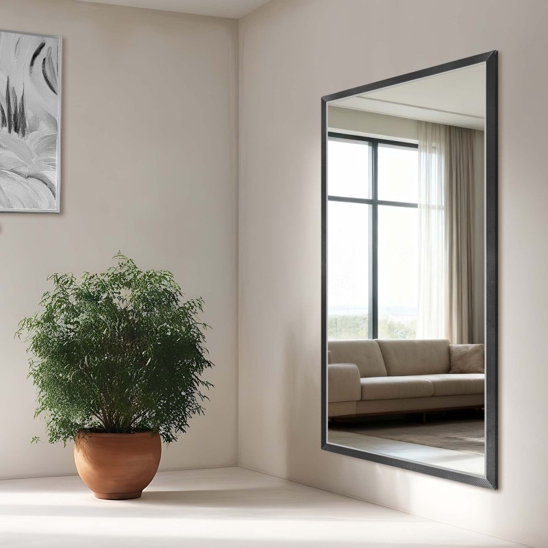 Spiegel in fijne decoratieve houten lijst - 2801 - kleur van de lijst naar keuze