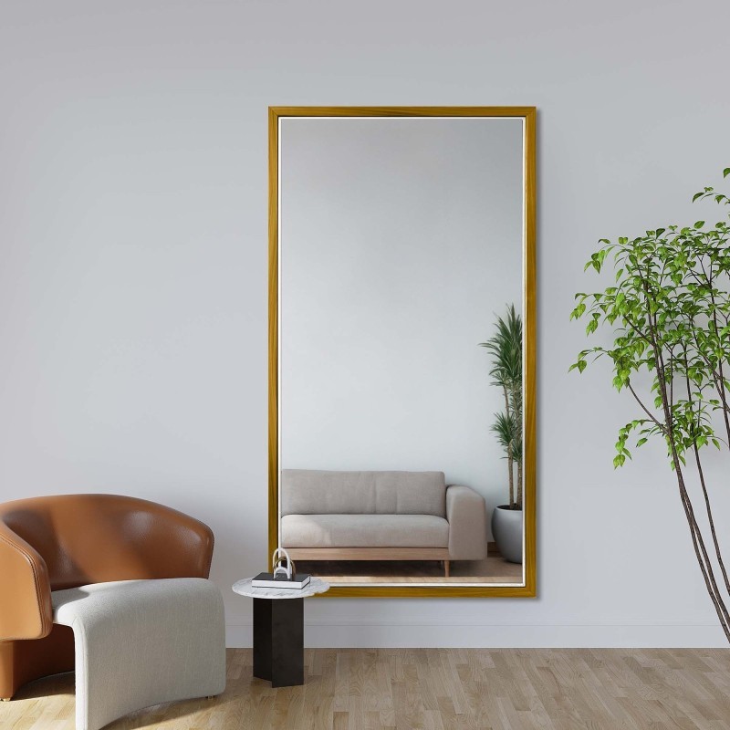 Spiegel in fijne decoratieve houten lijst - 2801 - kleur van de lijst naar keuze