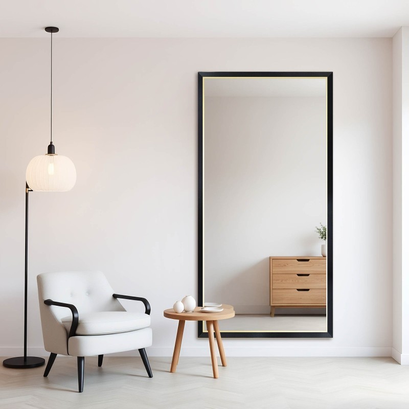 Spiegel in fijne decoratieve houten lijst - 2801 - kleur van de lijst naar keuze