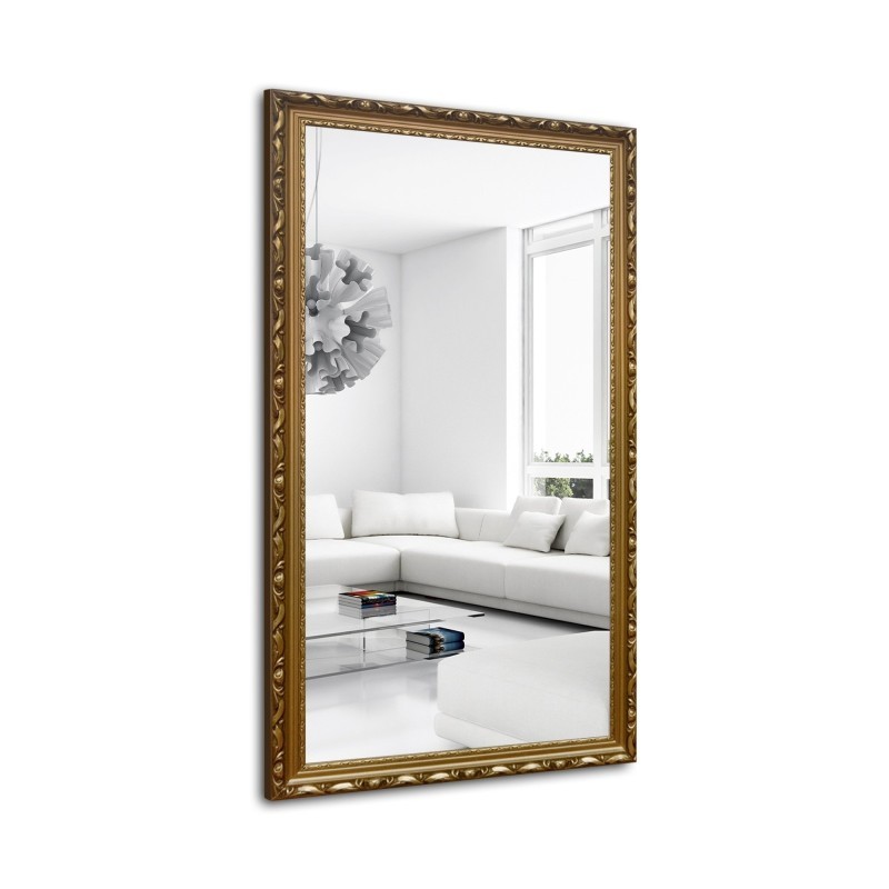 Spiegel in gouden sierlijke houten lijst - 5004003