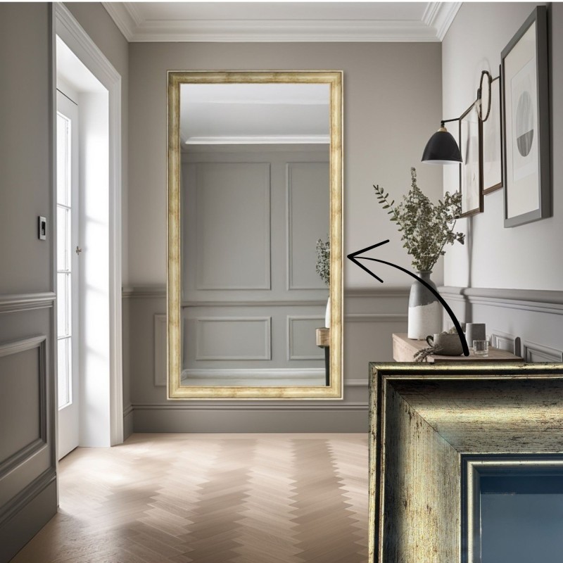Spiegel met gouden houten lijst – 5401008