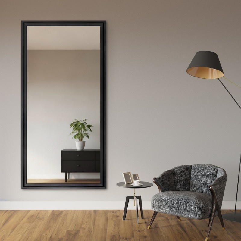Glamour spiegel in rijke witte lijst - 6004004