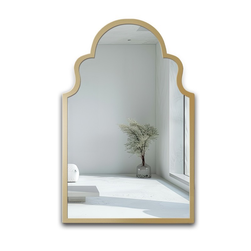 Wandspiegel in retro stijl in lijst - BLISS