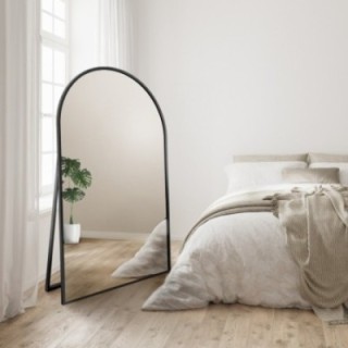 Half-ovale staande spiegel in MDF SLIM lijst - DOMI STAAND