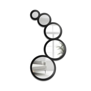 Decoratieve spiegel 5 wielen in MDF lijst - DYZMA - lijstkleur naar keuze